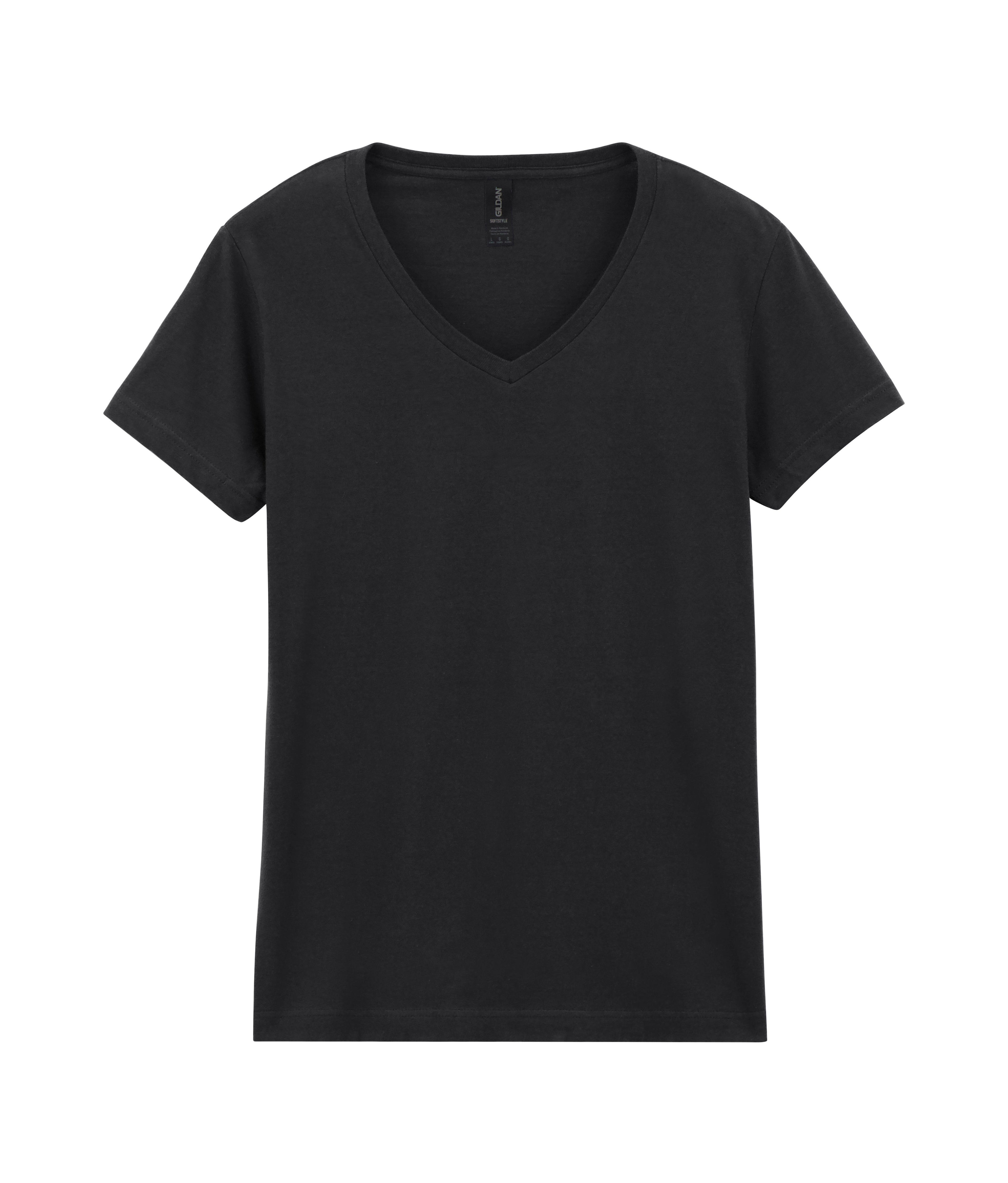 Soft-Style Womens Ring-spun V-Neck T-shirt