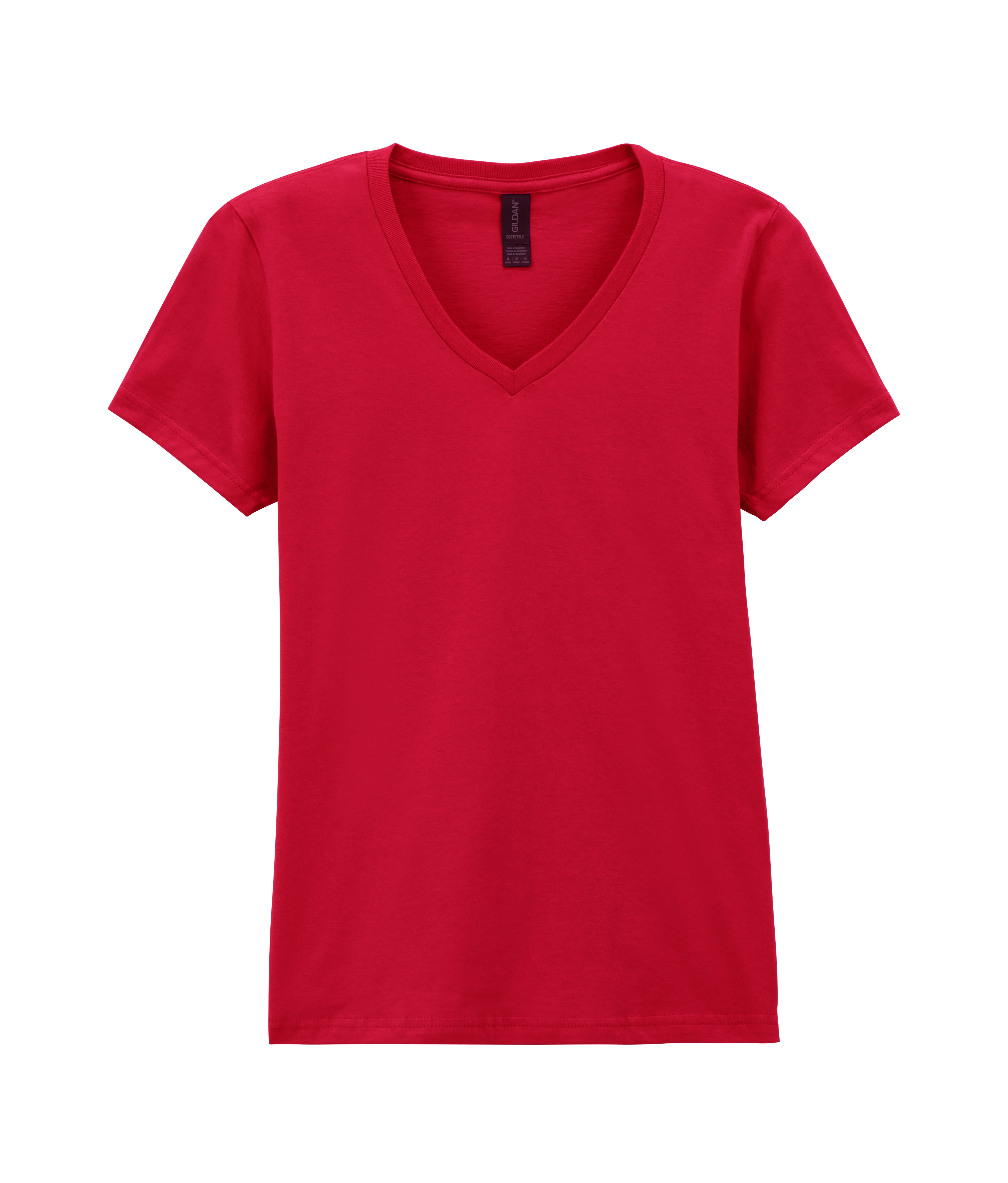 Soft-Style Womens Ring-spun V-Neck T-shirt