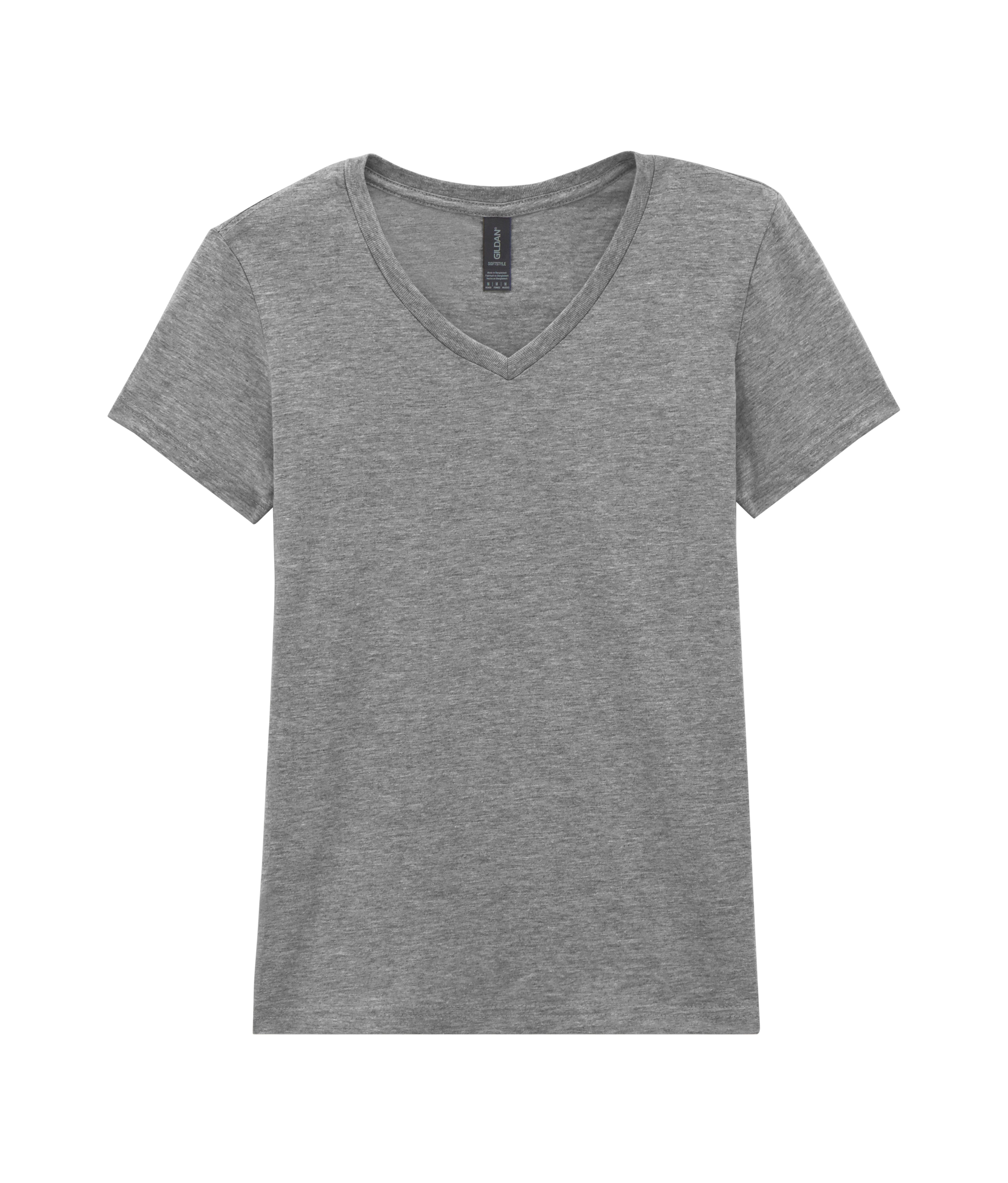 Soft-Style Womens Ring-spun V-Neck T-shirt