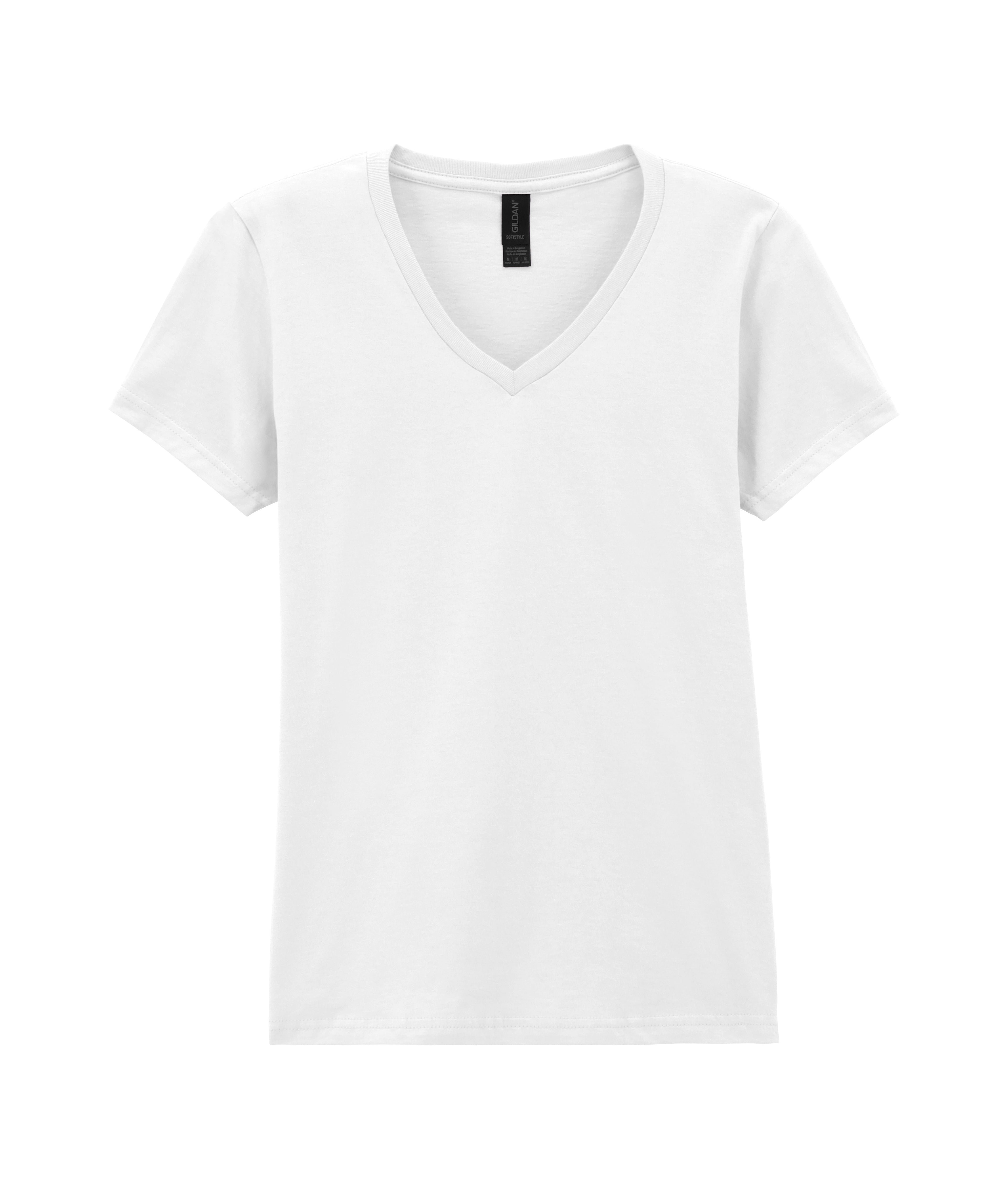 Soft-Style Womens Ring-spun V-Neck T-shirt